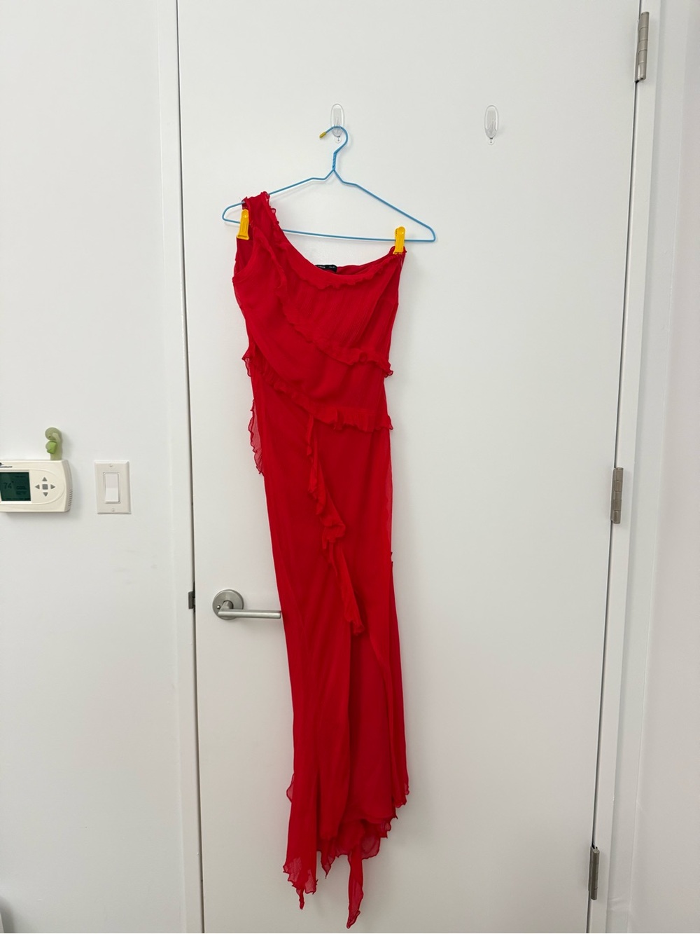 Mango Asymmetrical Ruffle Dress - Picture 3 of 5